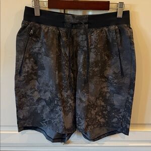 Men's Lululemon Black and Gray Shorts